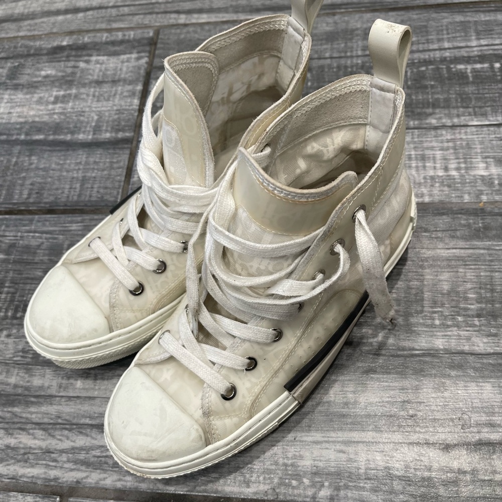 DIOR B23 High Top Sneakers White